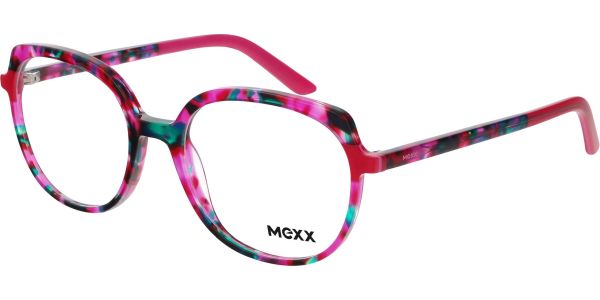 Dioptrické brýle MEXX model 2577, barva obruby růžová tyrkysová lesk, stranice růžová tyrkysová lesk, kód barevné varianty 300. 