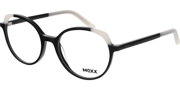 Dioptrické brýle MEXX model 2579, barva obruby černá bílá lesk, stranice černá bílá lesk, kód barevné varianty 200. 