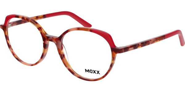 Dioptrické brýle MEXX model 2579, barva obruby hnědá červená lesk, stranice hnědá červená lesk, kód barevné varianty 300. 