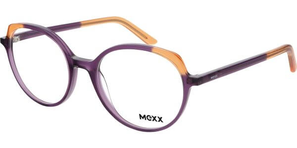 Dioptrické brýle MEXX model 2579, barva obruby fialová oranžová lesk, stranice fialová oranžová lesk, kód barevné varianty 400. 