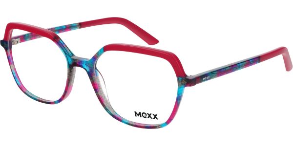 Dioptrické brýle MEXX model 2580, barva obruby růžová modrá lesk, stranice růžová modrá lesk, kód barevné varianty 200. 
