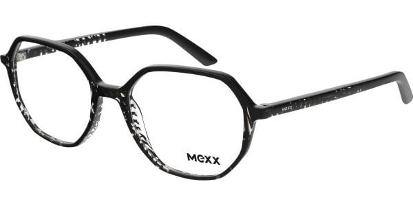 Dioptrické brýle MEXX model 2581, barva obruby černá čirá lesk, stranice černá čirá lesk, kód barevné varianty 100. 
