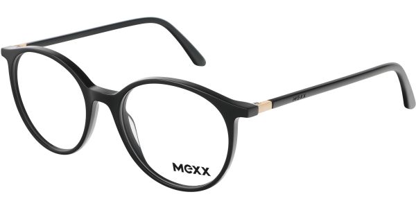 Dioptrické brýle MEXX model 2586, barva obruby černá lesk, stranice černná lesk, kód barevné varianty 100. 