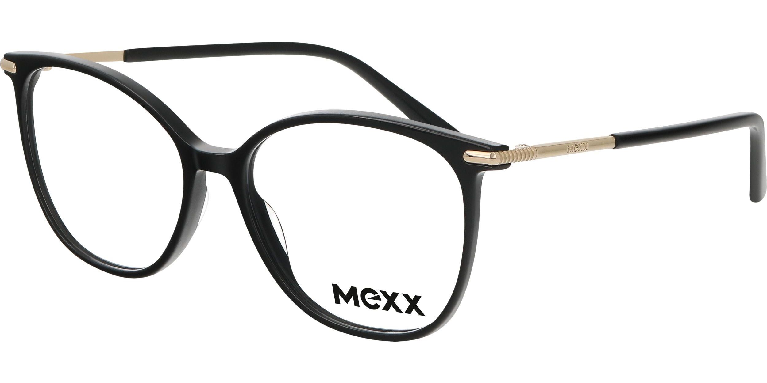 Dioptrické brýle MEXX model 2594, barva obruby černá lesk, stranice černá lesk, kód barevné varianty 100. 