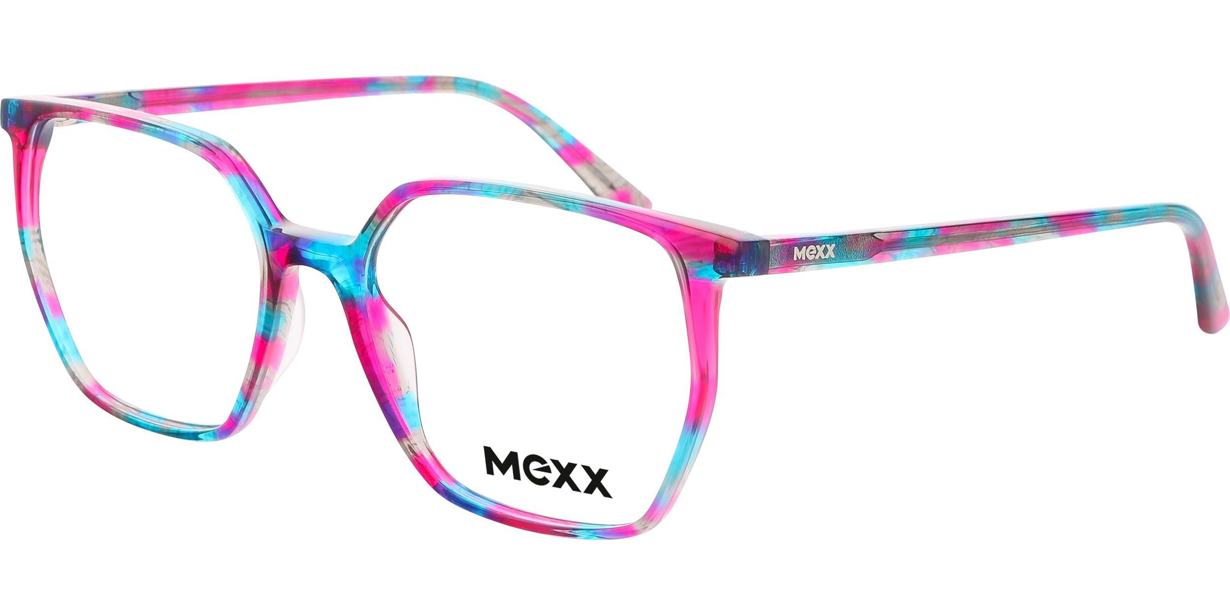Dioptrické brýle MEXX model 2595, barva obruby růžová modrá lesk, stranice růžová modrá lesk, kód barevné varianty 400. 