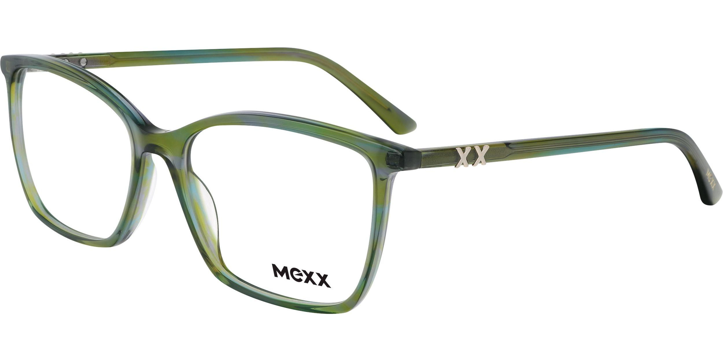 Dioptrické brýle MEXX model 2619, barva obruby zelená modrá lesk, stranice zelená modrá lesk, kód barevné varianty 300. 