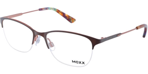 Dioptrické brýle MEXX model 2705, barva obruby červená mat, stranice červená mat, kód barevné varianty 100. 