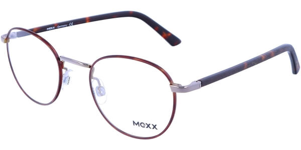 Dioptrické brýle MEXX model 2716, barva obruby hnědá lesk, stranice hnědá mat, kód barevné varianty 100. 