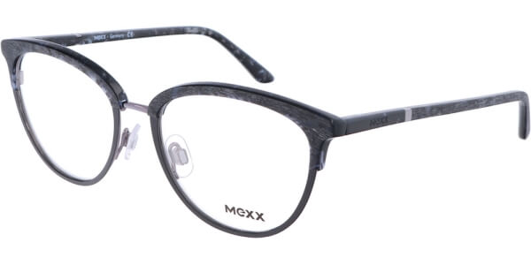 Dioptrické brýle MEXX model 2721, barva obruby černá šedá mat, stranice černá mat, kód barevné varianty 100. 