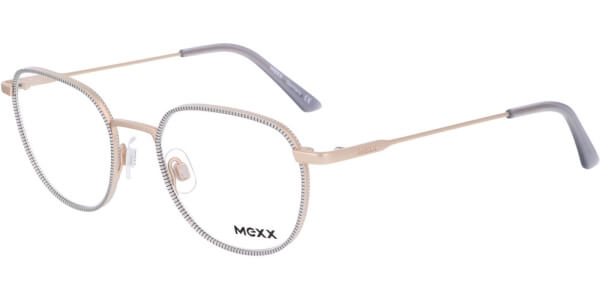 Dioptrické brýle MEXX model 2738, barva obruby zlatá šedá lesk, stranice zlatá lesk, kód barevné varianty 400. 