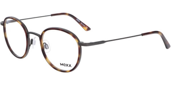 Dioptrické brýle MEXX model 2740, barva obruby hnědá šedá lesk, stranice šedá mat, kód barevné varianty 300. 