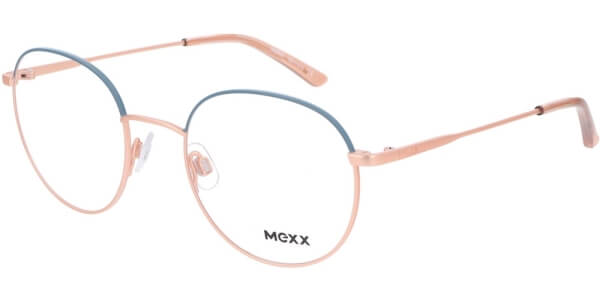 Dioptrické brýle MEXX model 2752, barva obruby modrá růžová mat, stranice růžová mat, kód barevné varianty 200. 