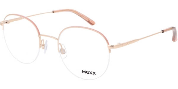 Dioptrické brýle MEXX model 2753, barva obruby růžová zlatá lesk, stranice zlatá lesk, kód barevné varianty 200. 