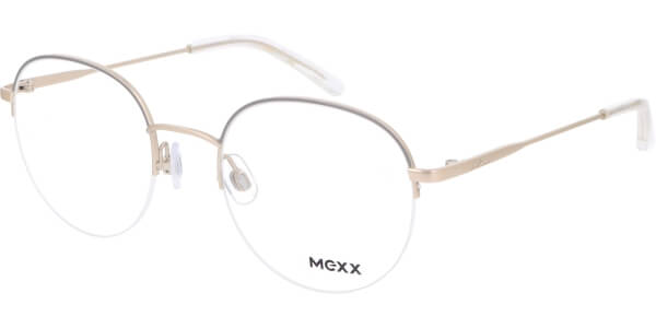 Dioptrické brýle MEXX model 2753, barva obruby šedá zlatá lesk, stranice zlatá lesk, kód barevné varianty 400. 