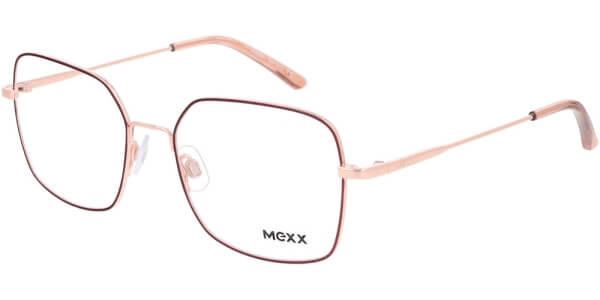 Dioptrické brýle MEXX model 2754, barva obruby červená zlatá lesk, stranice zlatá lesk, kód barevné varianty 200. 