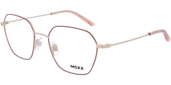 Dioptrické brýle MEXX model 2755, barva obruby červená zlatá lesk, stranice zlatá lesk, kód barevné varianty 100. 