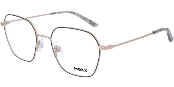 Dioptrické brýle MEXX model 2755, barva obruby černá zlatá mat, stranice zlatá mat, kód barevné varianty 400. 