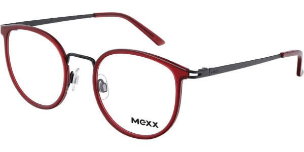 Dioptrické brýle MEXX model 2761, barva obruby červená černá lesk, stranice černá lesk, kód barevné varianty 300. 