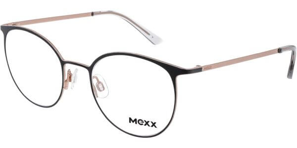 Dioptrické brýle MEXX model 2763, barva obruby černá béžová mat, stranice černá béžová mat, kód barevné varianty 100. 