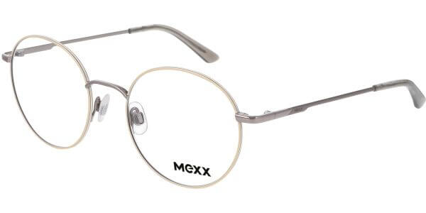 Dioptrické brýle MEXX model 2781, barva obruby béžová šedá mat, stranice šedá mat, kód barevné varianty 100. 