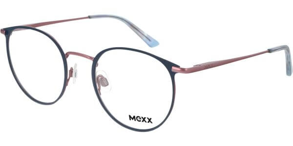 Dioptrické brýle MEXX model 2796, barva obruby modrá růžová mat, stranice růžová lesk, kód barevné varianty 300. 