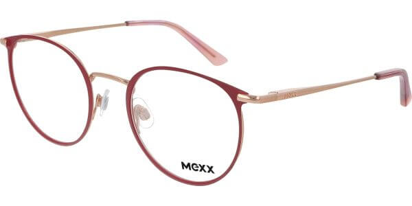 Dioptrické brýle MEXX model 2796, barva obruby červená zlatá mat, stranice zlatá lesk, kód barevné varianty 400. 