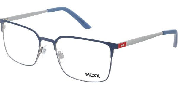 Dioptrické brýle MEXX model 2797, barva obruby modrá šedá mat, stranice šedá červená mat, kód barevné varianty 200. 