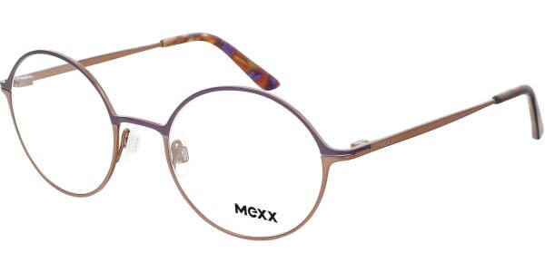 Dioptrické brýle MEXX model 2800, barva obruby fialová hnědá mat, stranice hnědá mat, kód barevné varianty 200. 