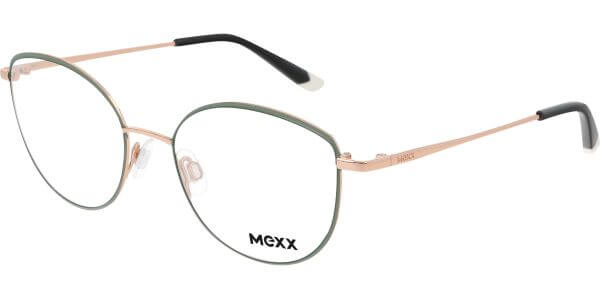 Dioptrické brýle MEXX model 2804, barva obruby zlatá zelená lesk, stranice zlatá lesk, kód barevné varianty 100. 