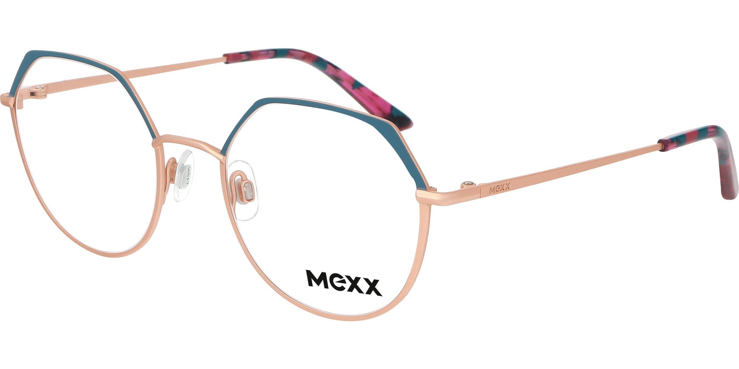 Dioptrické brýle MEXX model 2810, barva obruby modrá bronzová mat, stranice bronzová mat, kód barevné varianty 300. 