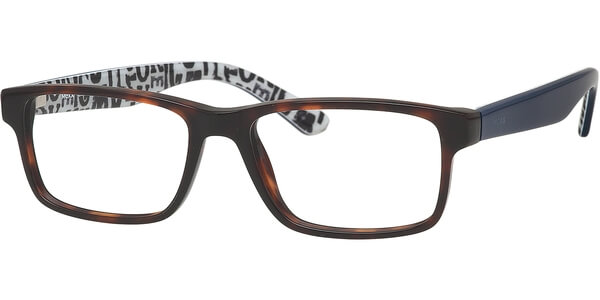 Dioptrické brýle MEXX model 5642, barva obruby hnědá lesk, stranice modrá lesk, kód barevné varianty 200. 