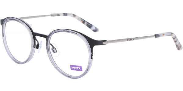 Dioptrické brýle MEXX model 5938, barva obruby černá šedá mat, stranice šedá lesk, kód barevné varianty 100. 