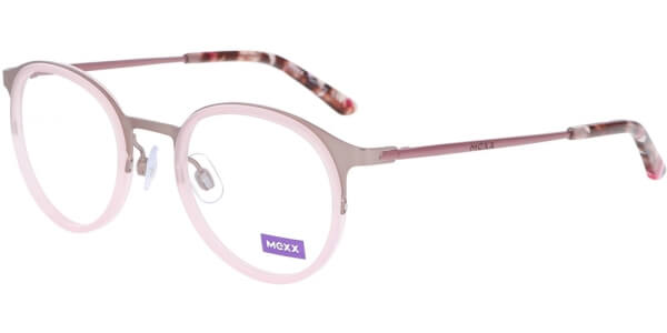 Dioptrické brýle MEXX model 5938, barva obruby růžová mat, stranice růžová lesk, kód barevné varianty 200. 