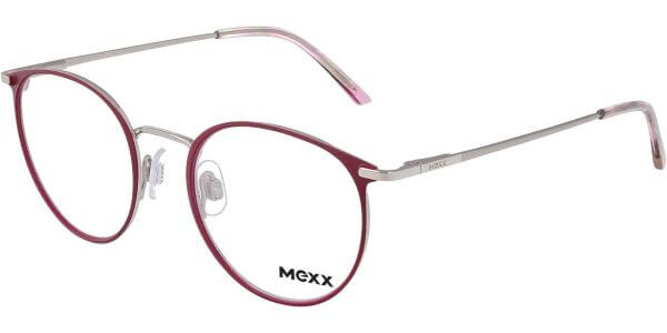 Dioptrické brýle MEXX model 5946, barva obruby červneá stříbrná lesk, stranice stříbrná lesk, kód barevné varianty 300. 