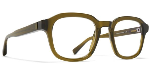 Dioptrické brýle MYKITA model BADU, barva obruby zelená lesk, stranice zelená lesk, kód barevné varianty 775. 