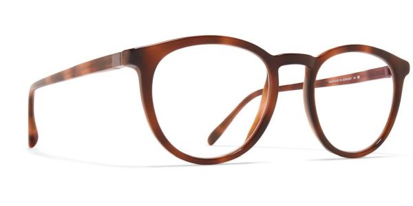 Dioptrické brýle MYKITA model DAVU, barva obruby hnědá lesk, stranice hnědá lesk, kód barevné varianty 735. 