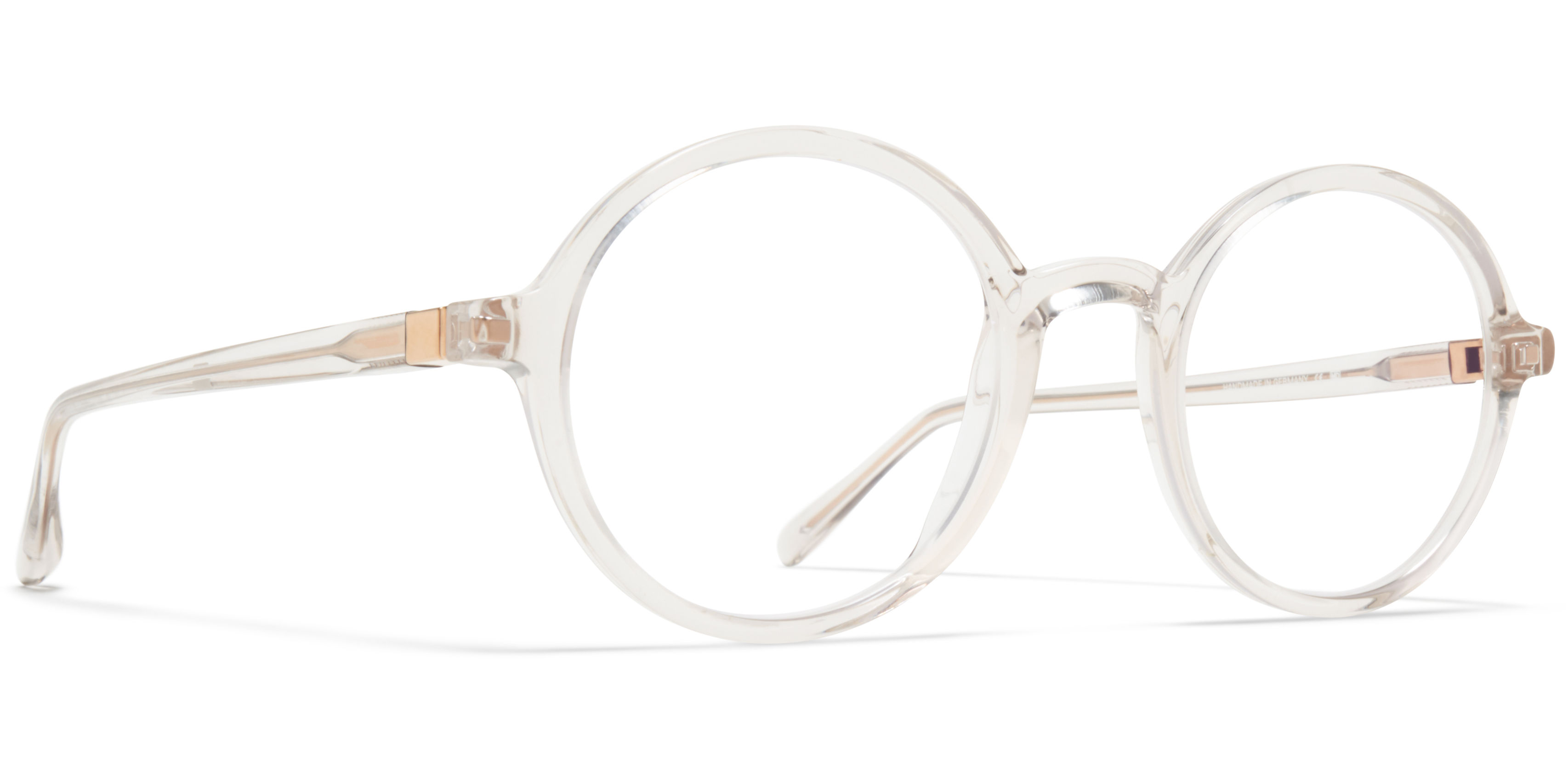 Dioptrické brýle MYKITA model JOJO, barva obruby čirá lesk, stranice čirá lesk, kód barevné varianty 125. 