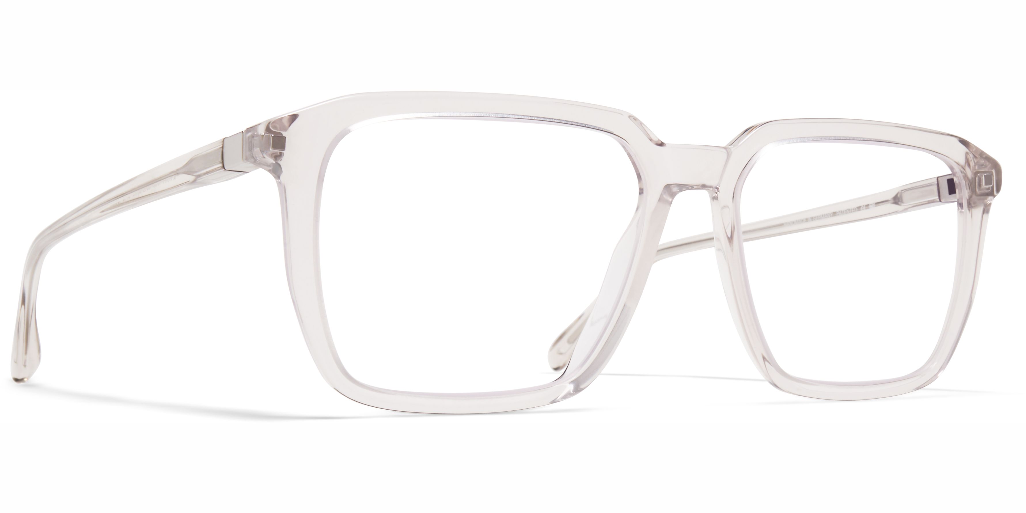 Dioptrické brýle MYKITA model KAIS, barva obruby čirá lesk, stranice čirá lesk, kód barevné varianty 740. 