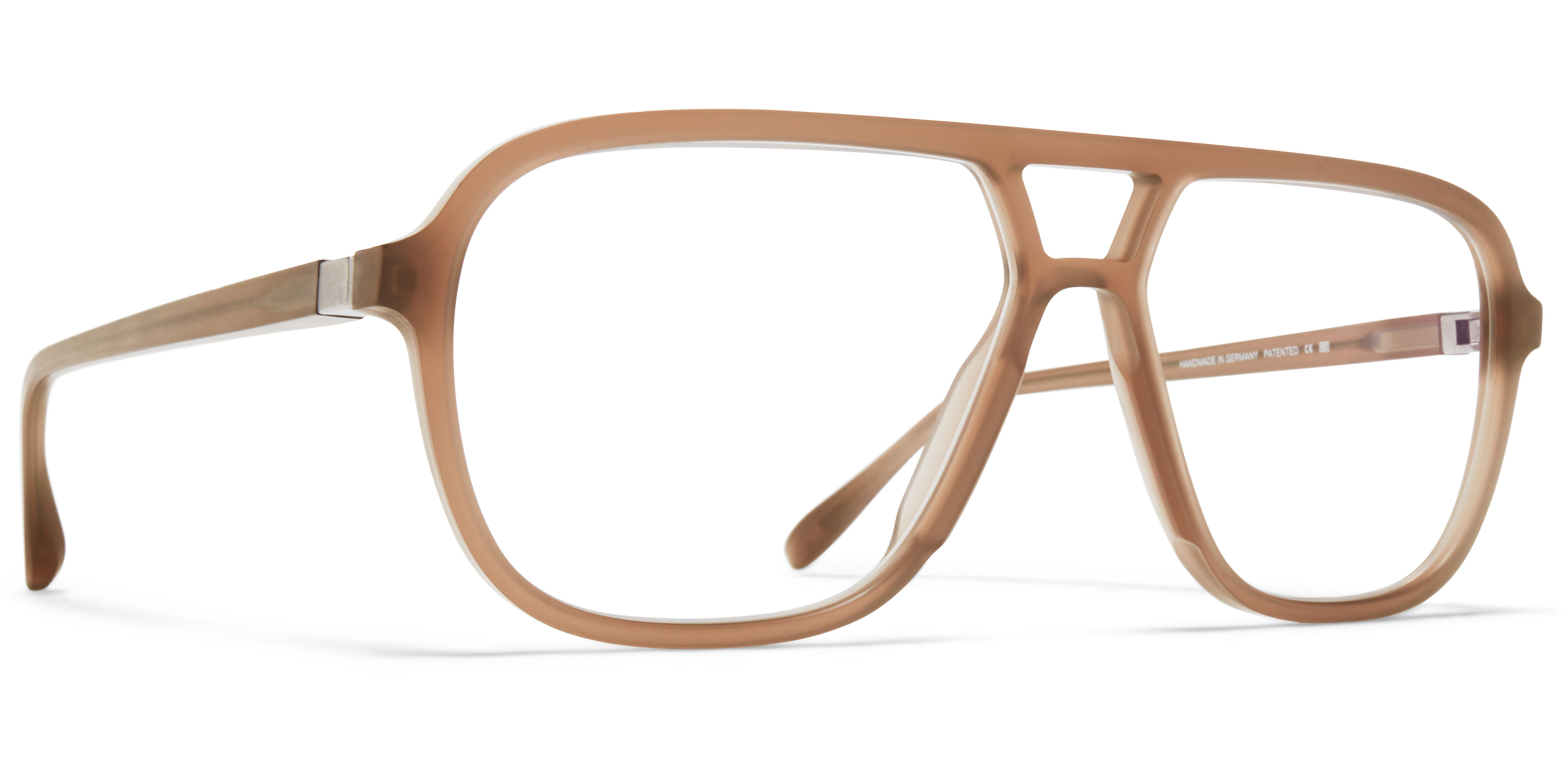 Dioptrické brýle MYKITA model KAMI, barva obruby béžová mat, stranice béžová mat, kód barevné varianty 626. 