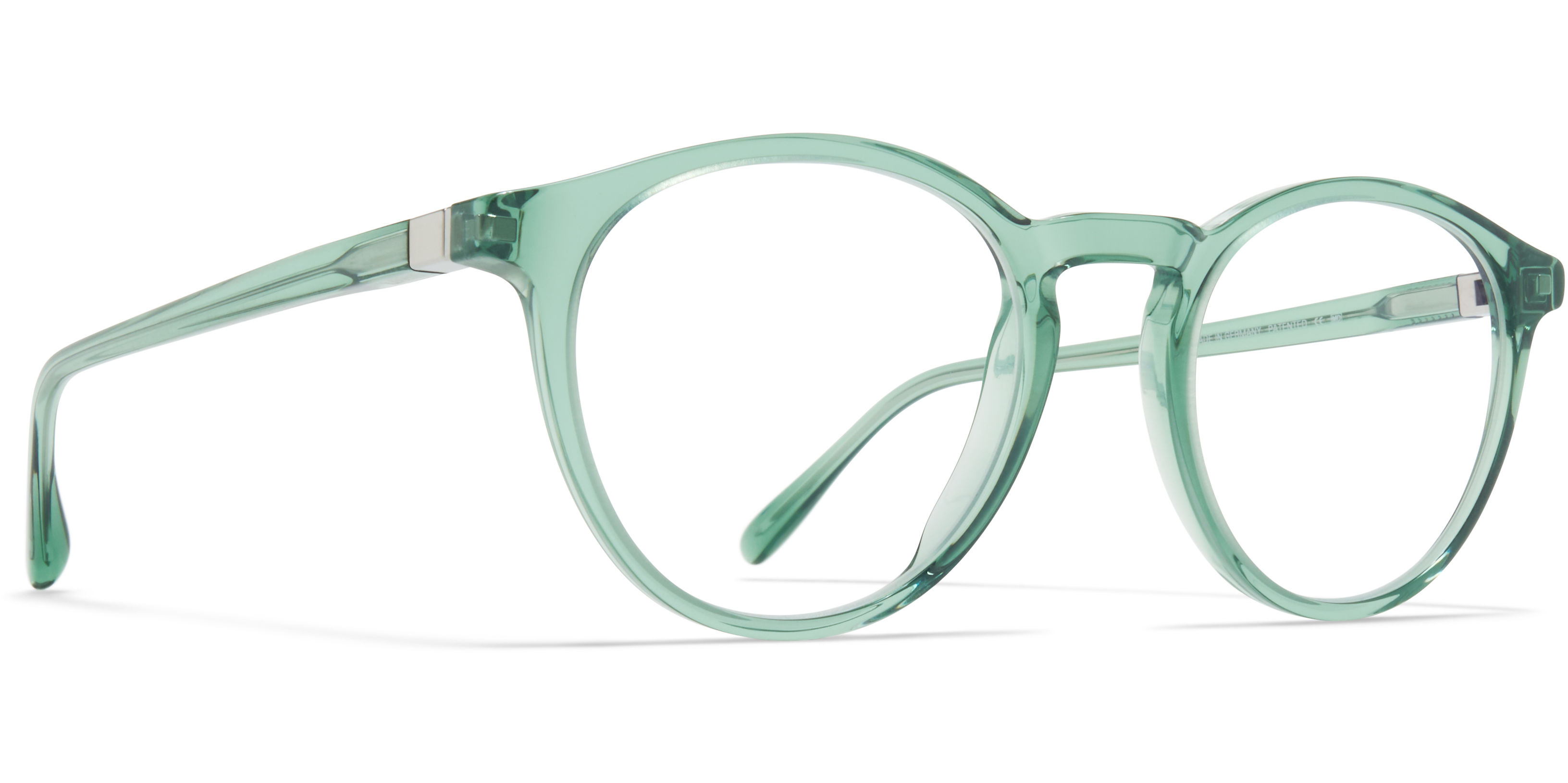 Dioptrické brýle MYKITA model LAIS, barva obruby zelená lesk, stranice zelená lesk, kód barevné varianty 372. 