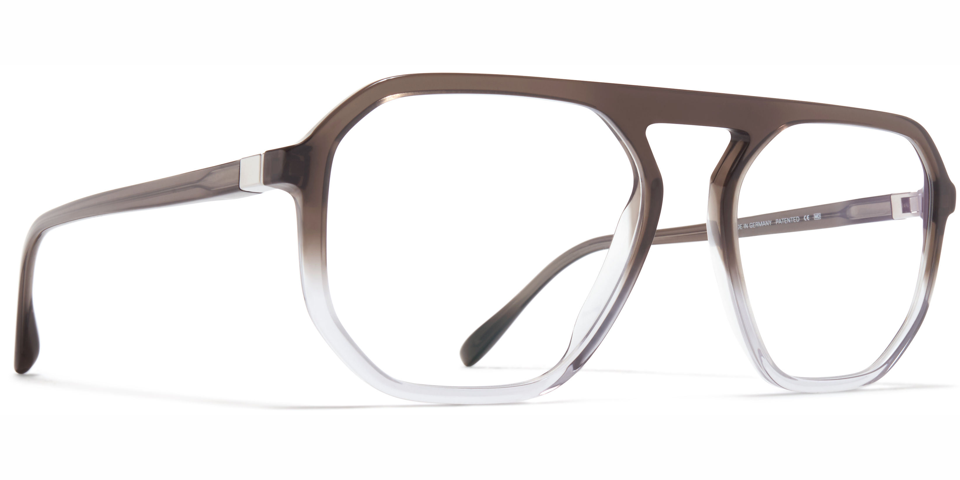 Dioptrické brýle MYKITA model LOOMIS, barva obruby béžová čirá lesk, stranice béžová lesk, kód barevné varianty 371. 