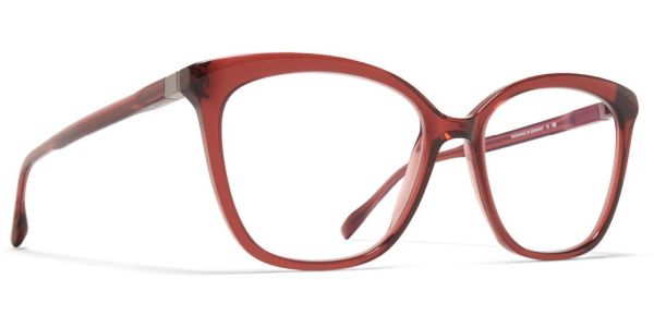 Dioptrické brýle MYKITA model MAHA, barva obruby hnědá červená lesk, stranice hnědá červená lesk, kód barevné varianty 743. 