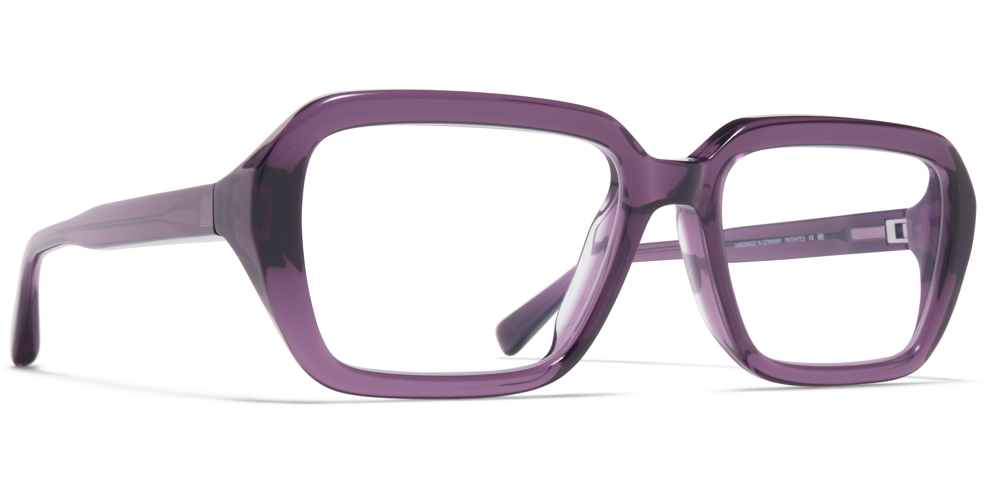 Dioptrické brýle MYKITA model NALA, barva obruby fialová lesk, stranice fialová lesk, kód barevné varianty 241. 