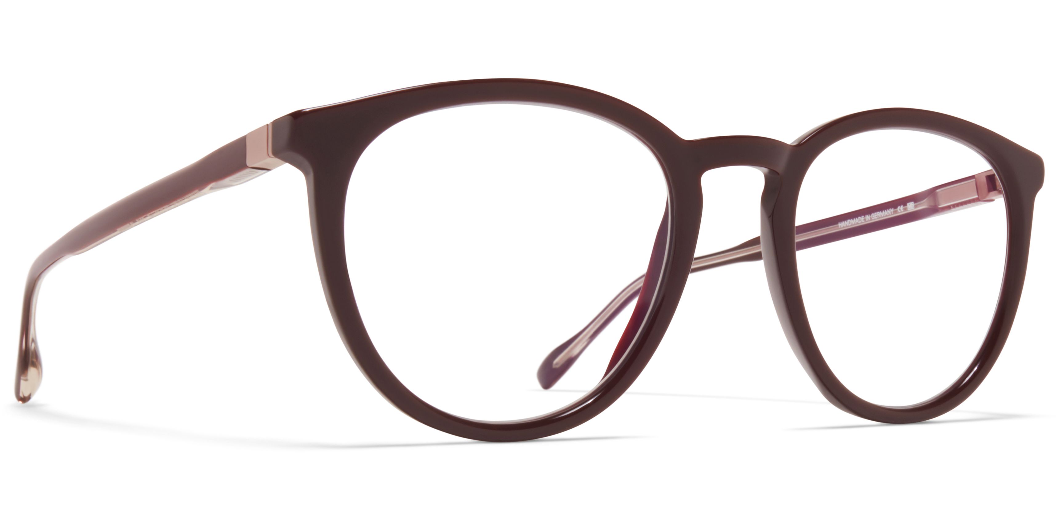 Dioptrické brýle MYKITA model NALA, barva obruby hnědá lesk, stranice hnědá lesk, kód barevné varianty 739. 