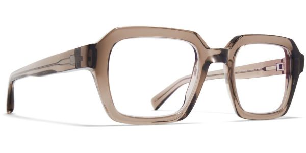 Dioptrické brýle MYKITA model RUE, barva obruby šedá čirá lesk, stranice šedá čirá lesk, kód barevné varianty 776. 