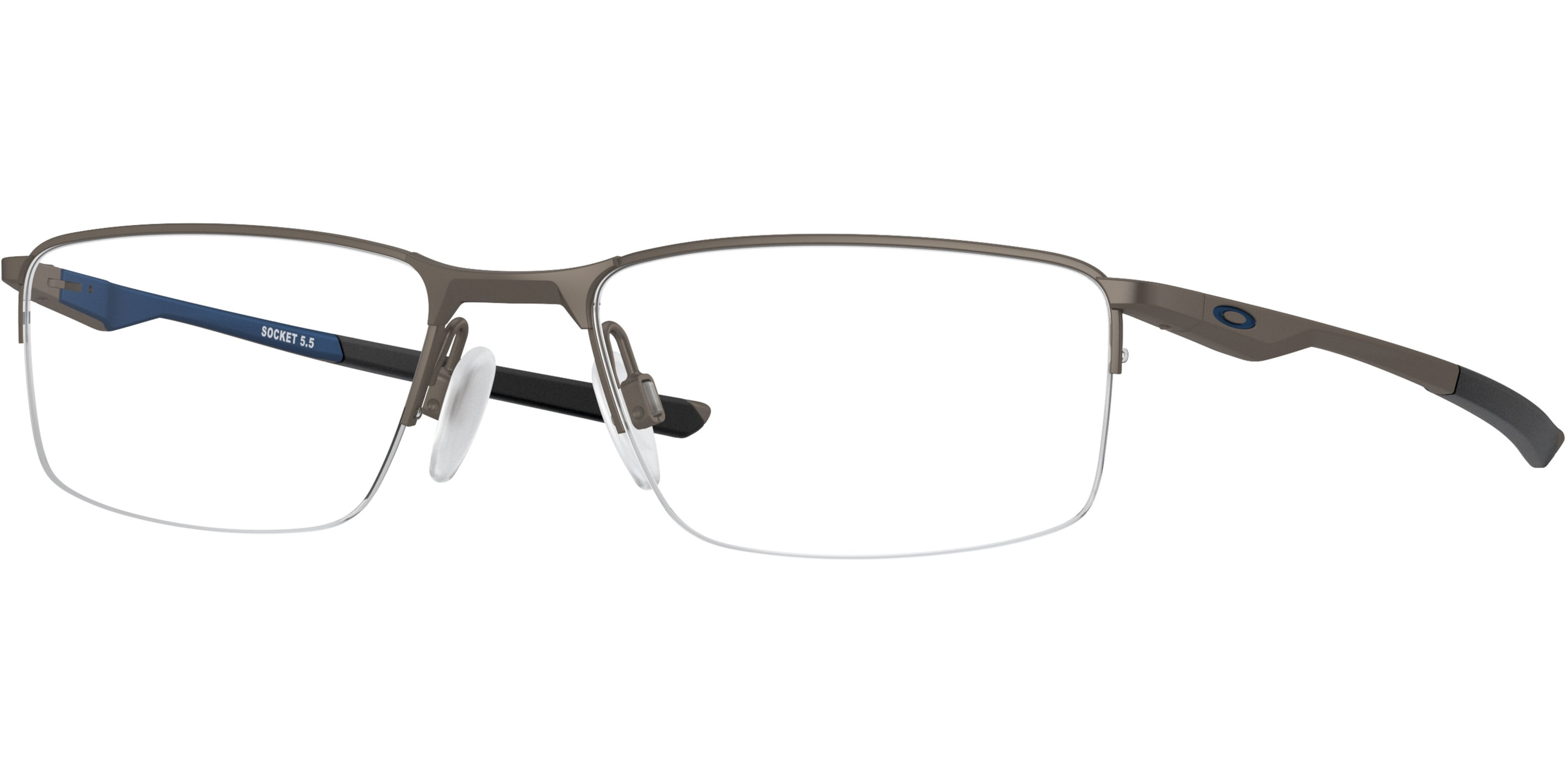 Dioptrické brýle Oakley model 3218, barva obruby šedá mat, stranice šedá mat, kód barevné varianty 321806. 