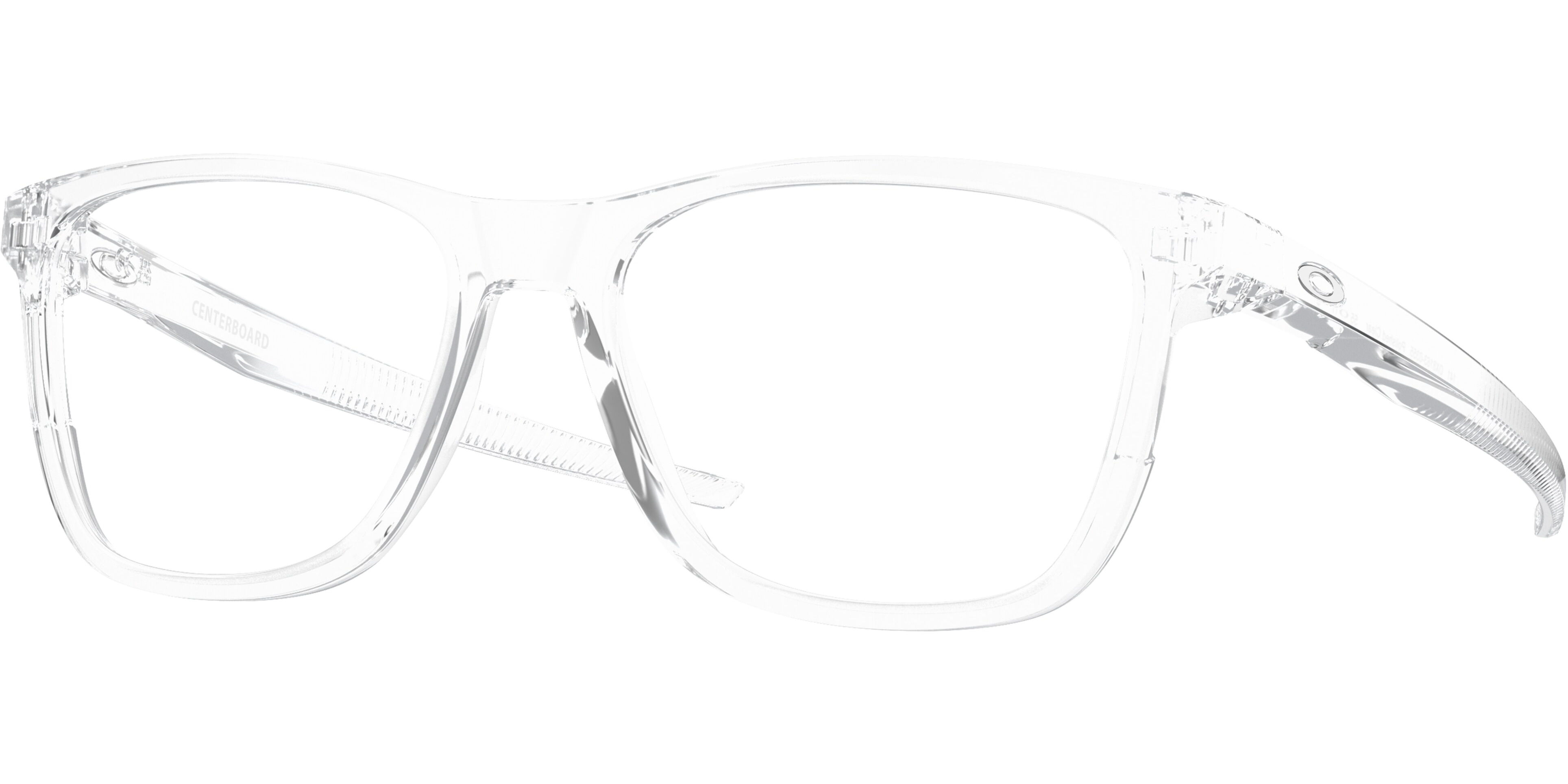 Dioptrické brýle Oakley model 8163, barva obruby čirá lesk, stranice čirá lesk, kód barevné varianty 816303. 