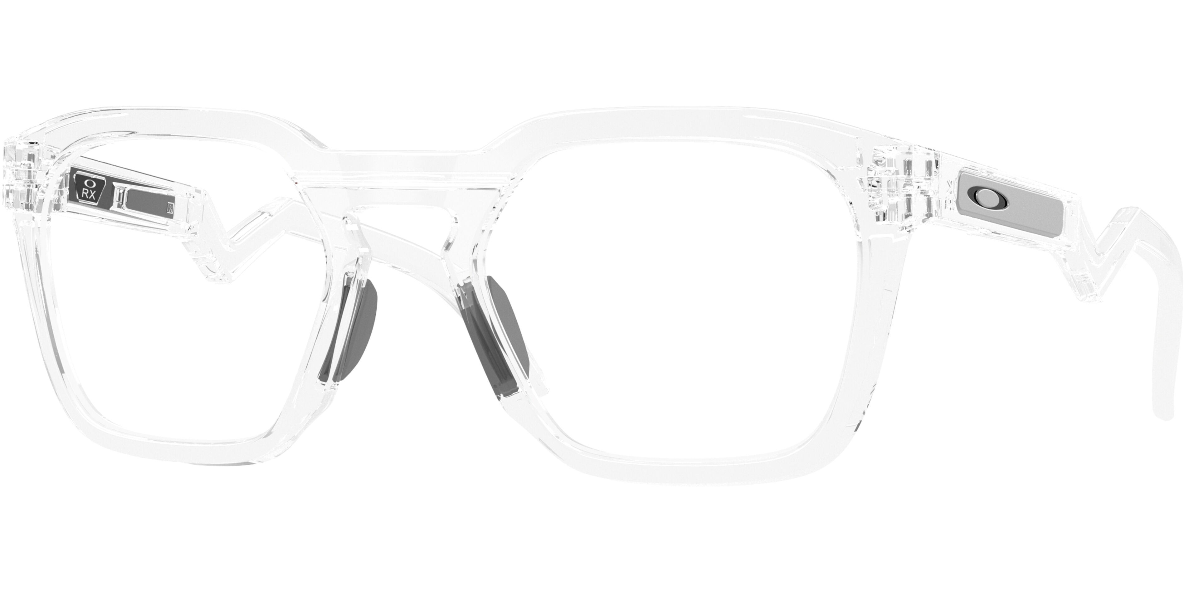 Dioptrické brýle Oakley model 8208, barva obruby čirá lesk, stranice čirá lesk, kód barevné varianty 820802. 