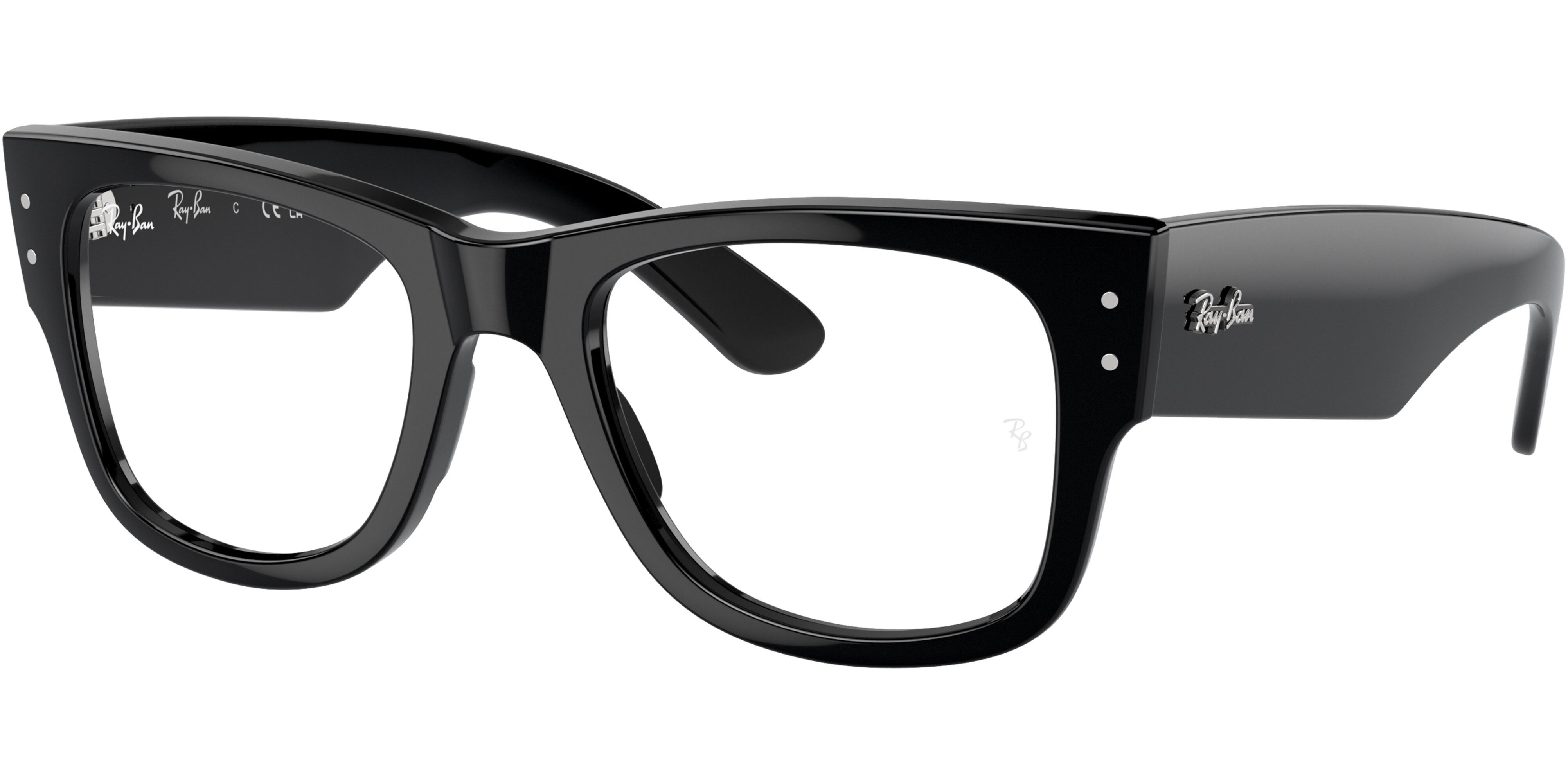 Dioptrické brýle Ray-Ban® model 0840V, barva obruby černá lesk, stranice černá lesk, kód barevné varianty 2000. 