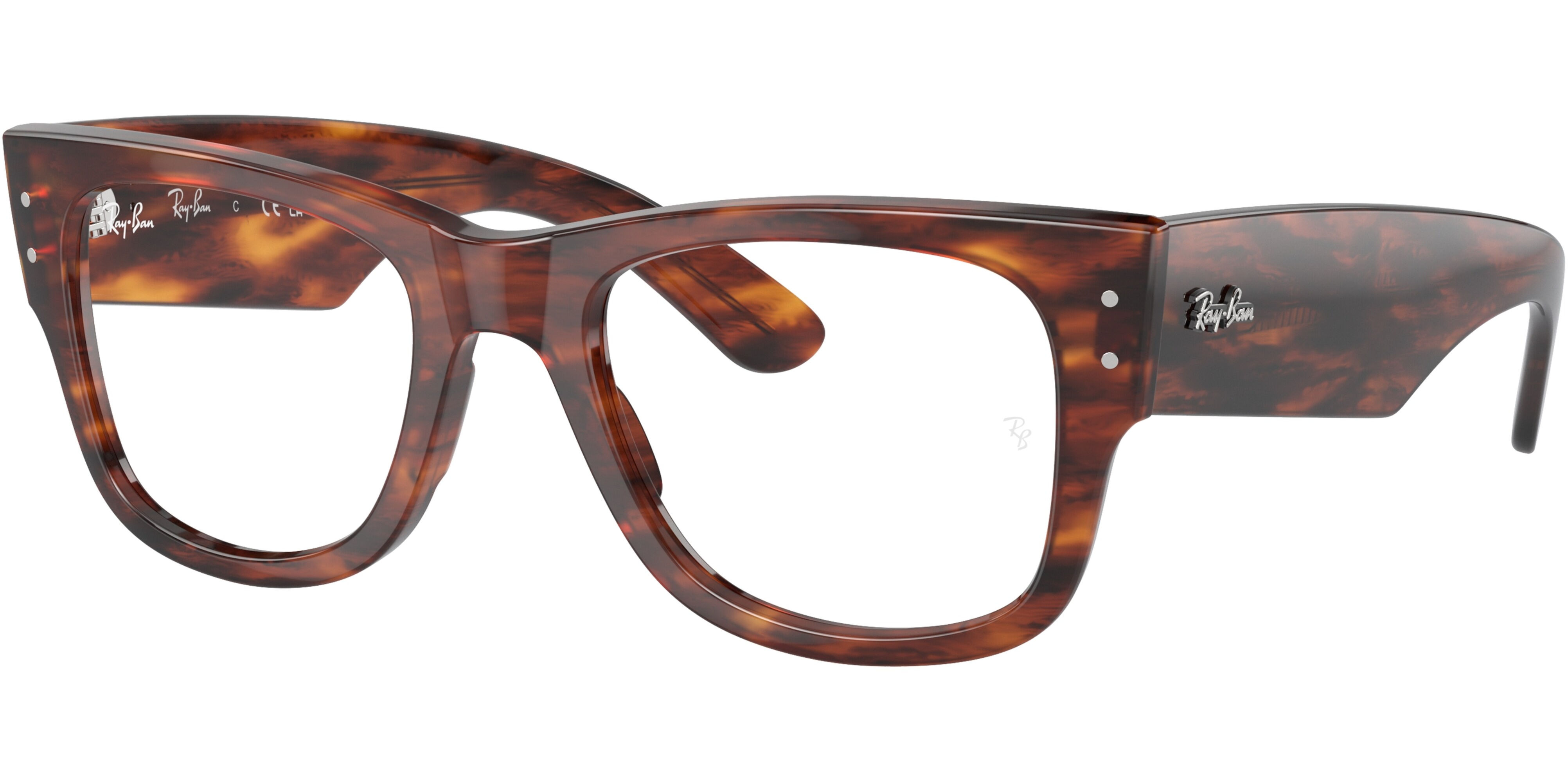 Dioptrické brýle Ray-Ban® model 0840V, barva obruby hnědá lesk, stranice hnědá lesk, kód barevné varianty 2144. 